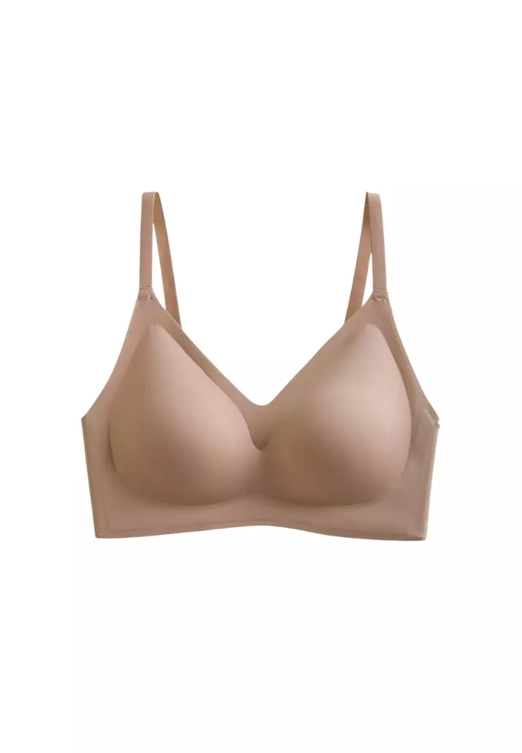 Nadia Seamless Wireless Bra in Brown