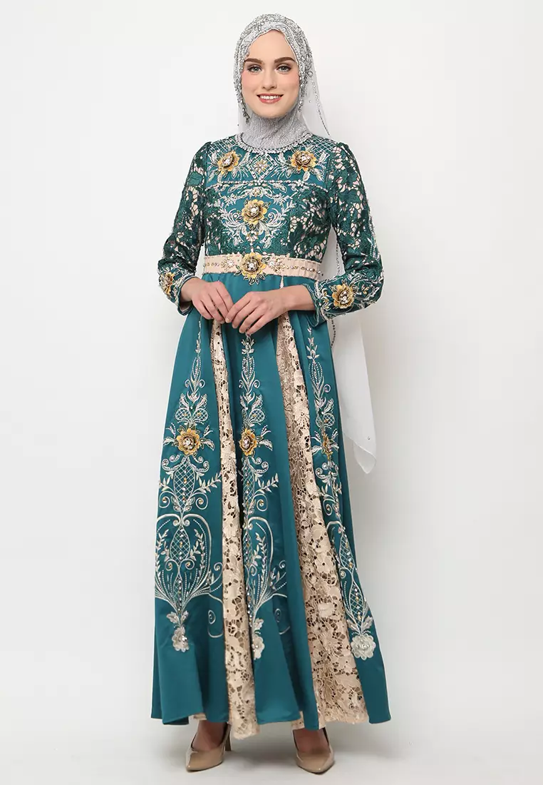Bibiq Gamis Brokat Satin
