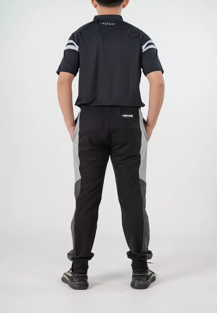 Graceful Cut Tritoni Cotton Terry Jogger