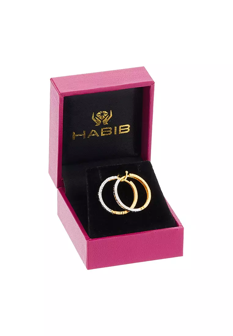 HABIB 916/22K Yellow and White Gold Earring 6GE00011025BI