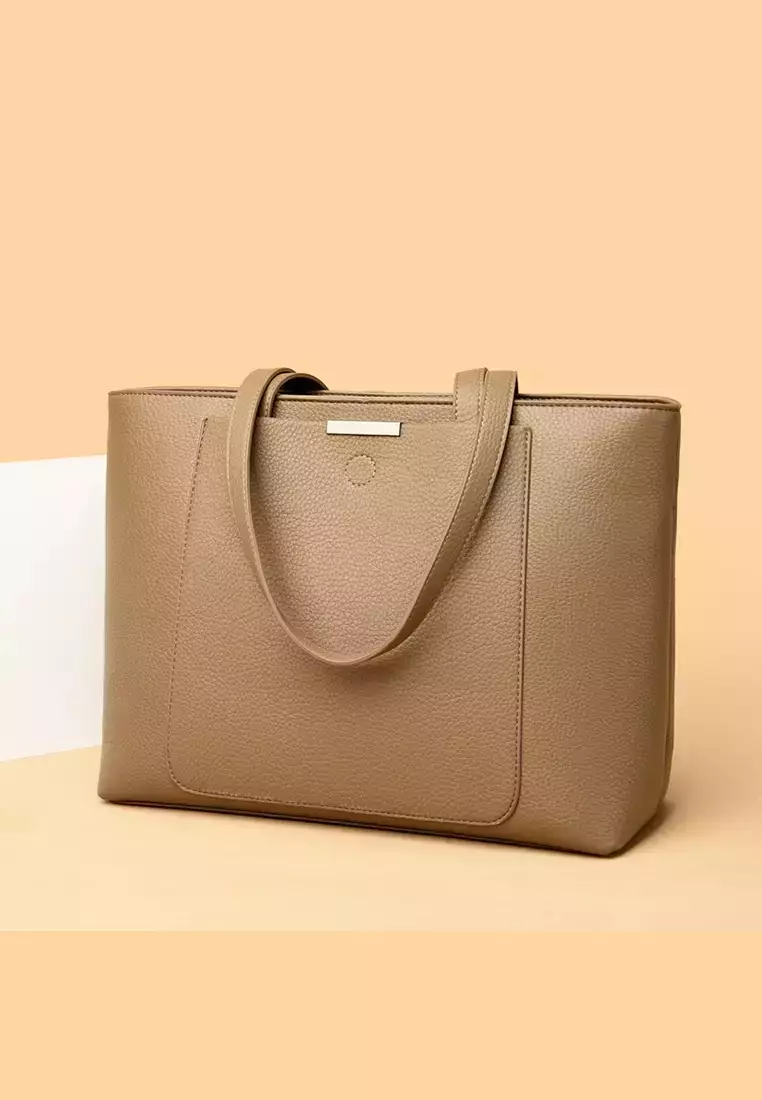 Minimalistic Chic Faux Leather Tote Bag