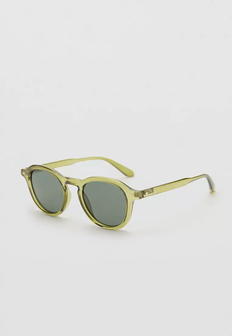 Semi-Transparent Frame Sunglasses