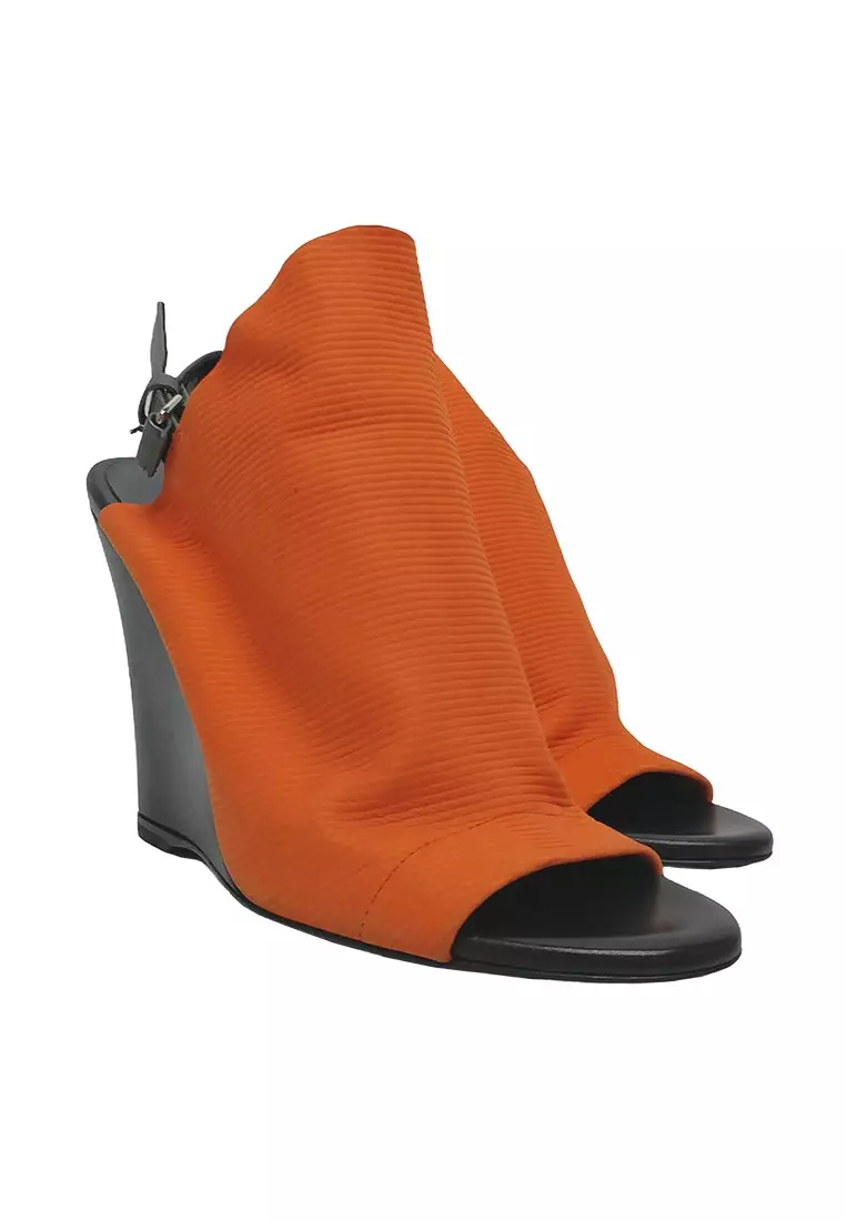 Balenciaga heels orange 2025