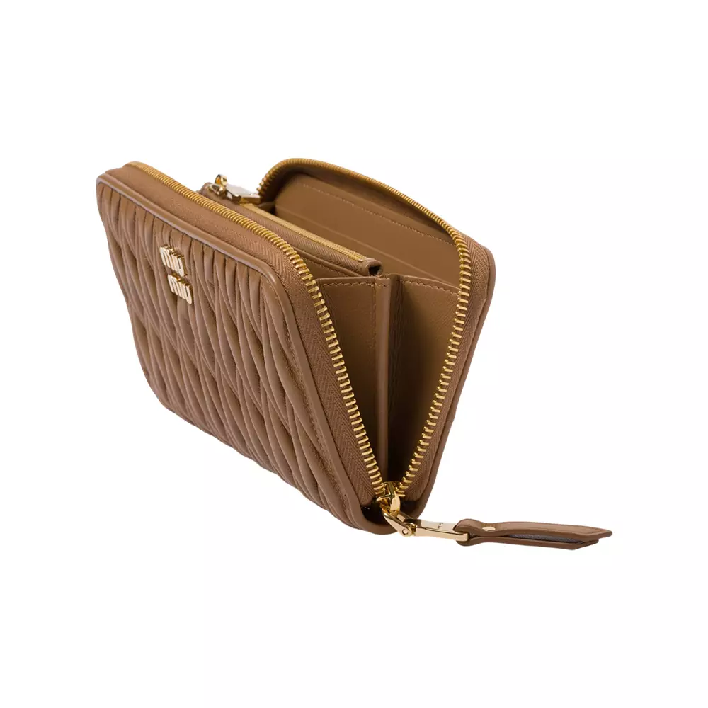 小物 Archive miu miu leather wallet Braun Miu Miu Small Leather