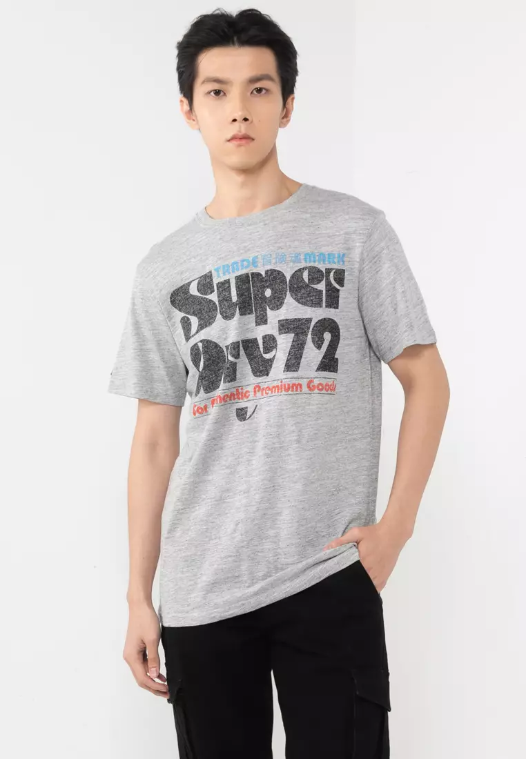 Buy Superdry 70S Retro Font Logo Tshirt Online ZALORA Malaysia
