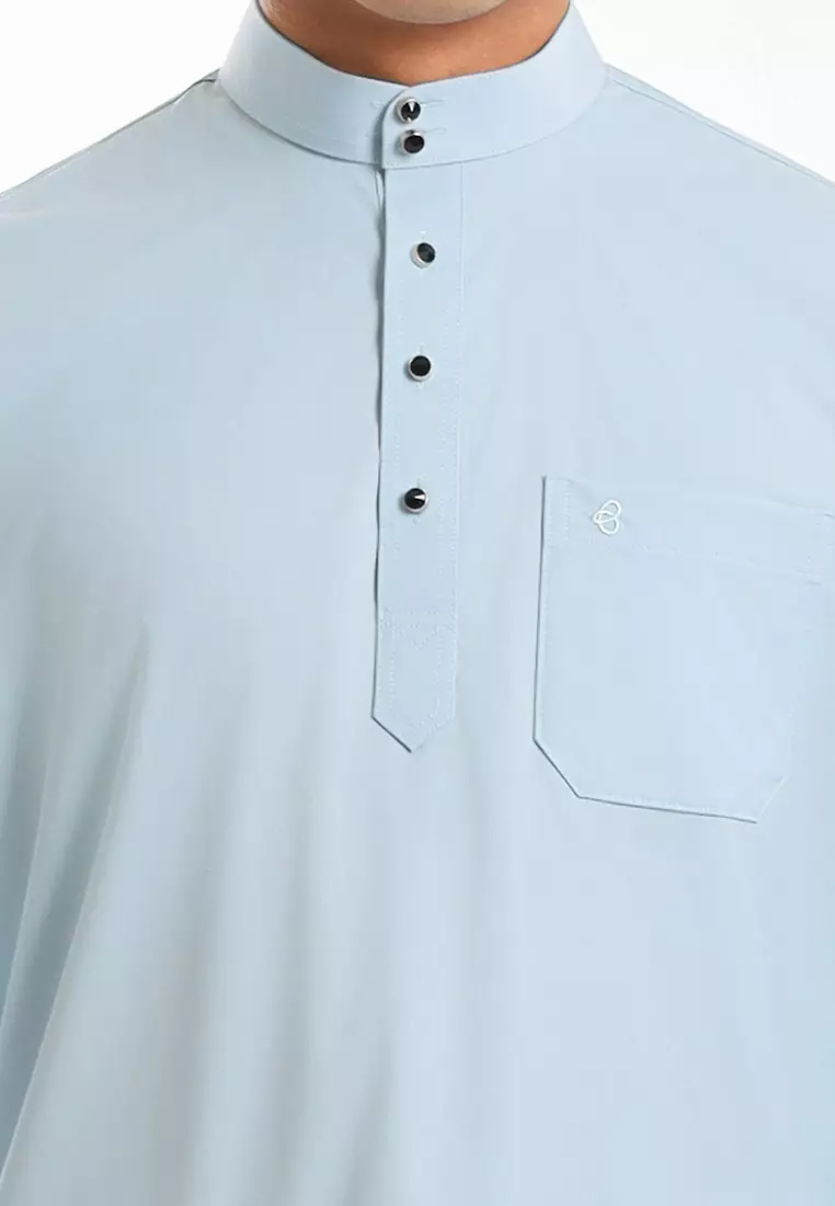Byford Baju Melayu Cekak Musang Dewasa - 3926001A-31StarlightBlue
