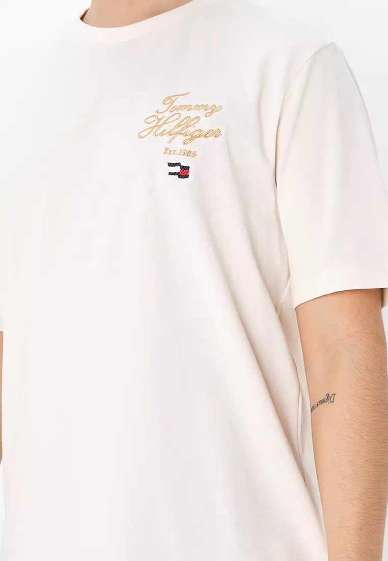 Script Hilfiger Stack Tee - Tommy Mainline