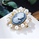 Glamorousky white Elegant Vintage Plated Gold Cameo Queen Embossed Geometric Oval Imitation Pearl Brooch with Cubic Zirconia 56448AC337CF16GS_4