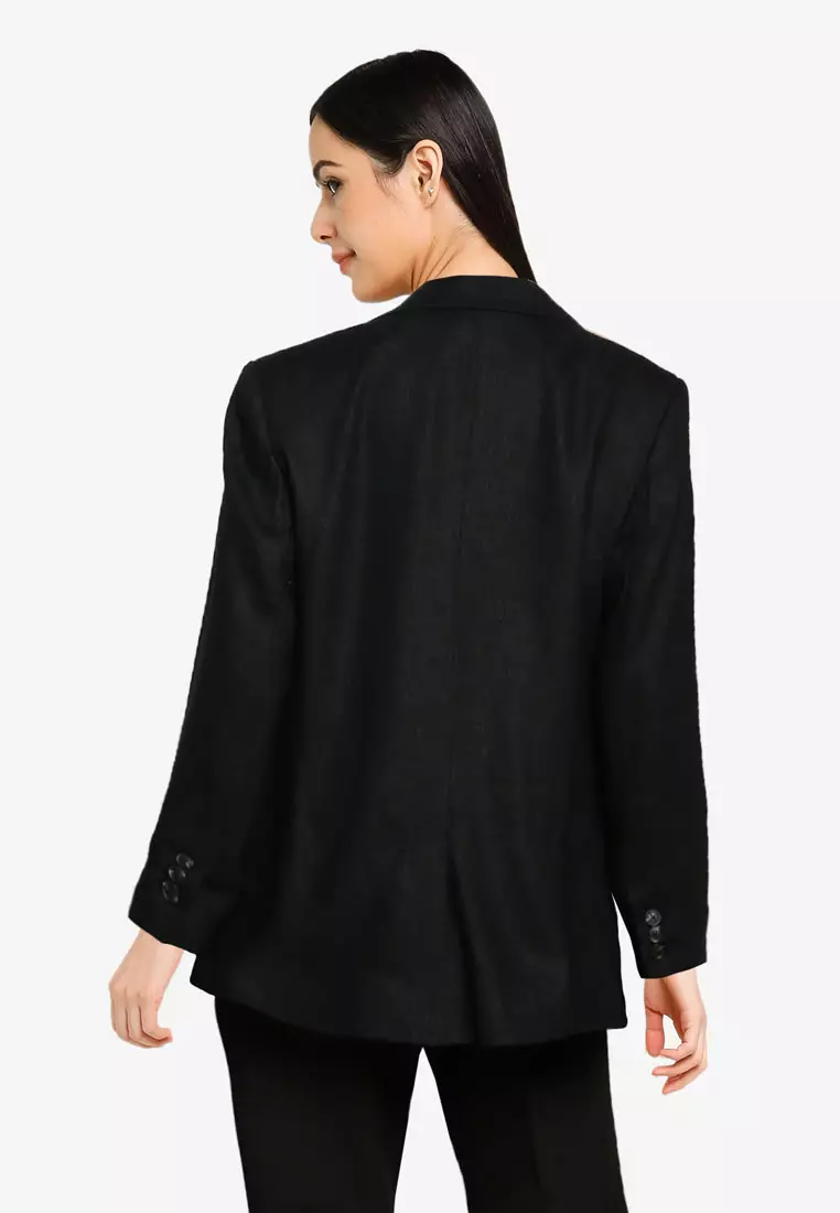 Buy Mango Linen Wrap Blazer 2025 Online ZALORA Philippines
