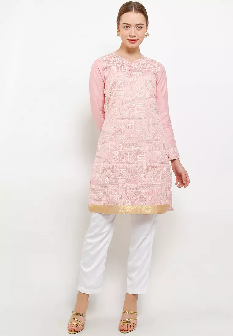 Chanira Festive Rizwana Tunic-Pink