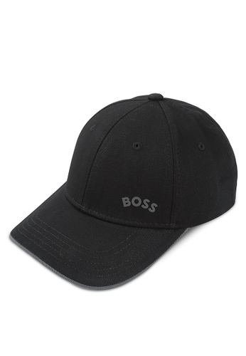 BOSS black Curved Logo Cotton Twill Cap - BOSS Accessories 10909ACB916165GS_1