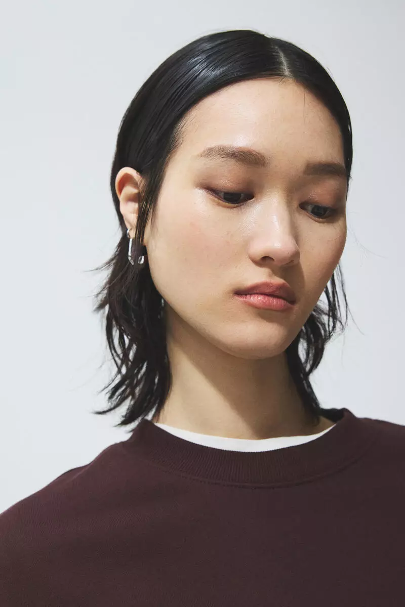Oversized cotton sweatshirt
