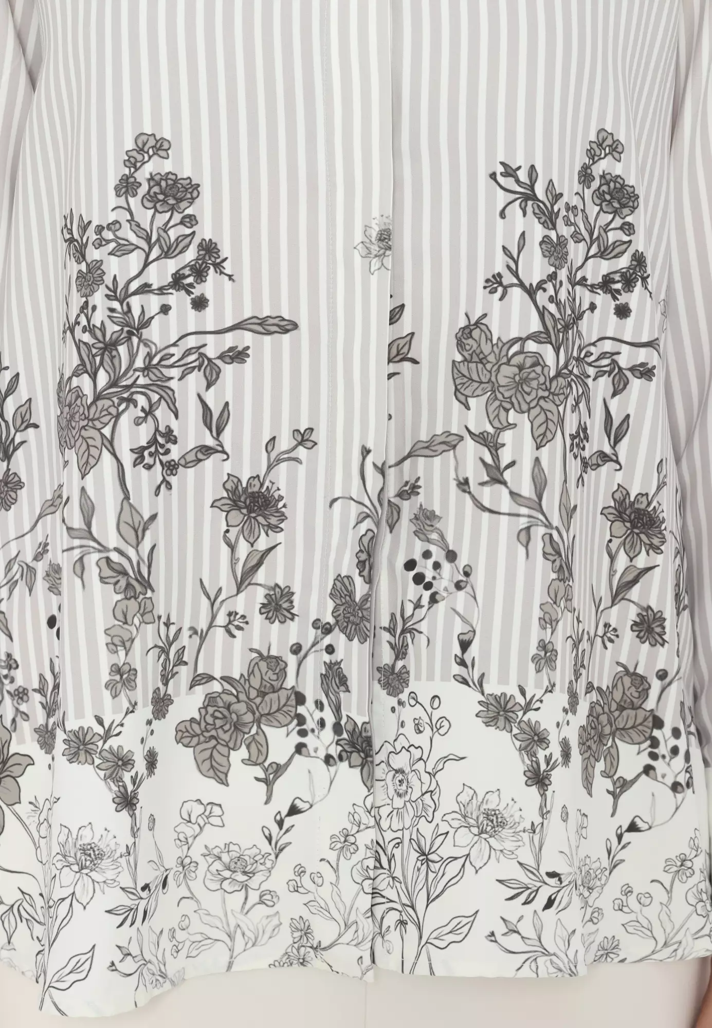 Blossom Stripe Blouse In Ivory By Brilliant Girl Warna CREAM