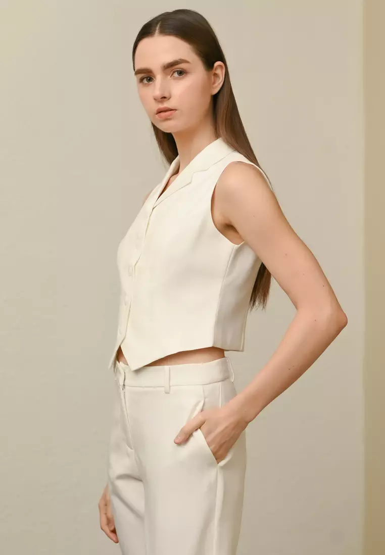 Sleeveless V-Neck Vest