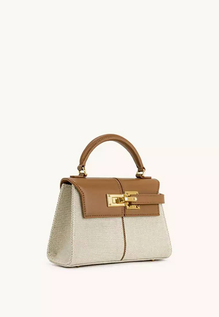 Elise Top Handle Bag - Canvas