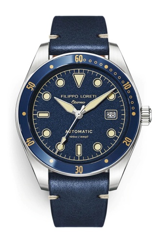 Filippo Loreti blue and silver Filippo Loreti - Eterno Diver - Eterno Diver blue AUTOMATIC watch, 42mm diameter C68ECAC48EC37EGS_1