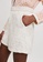 Maje white Tulle Shorts Embroidered With Sequins 0E5E8AAED523B8GS_3