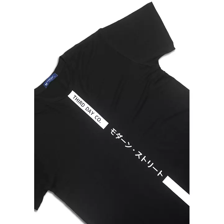 MTD47D tdco modern street vert blk T-shirt Hitam