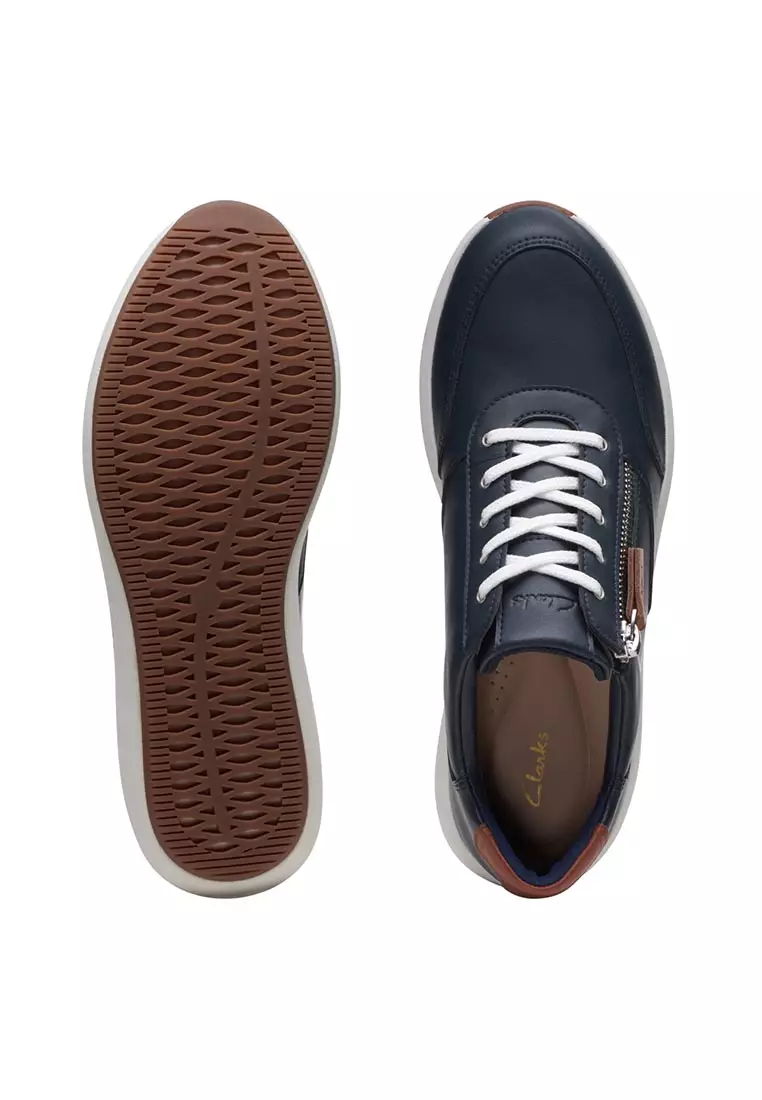Womens Un Rio Zip Sneakers - Navy Combi
