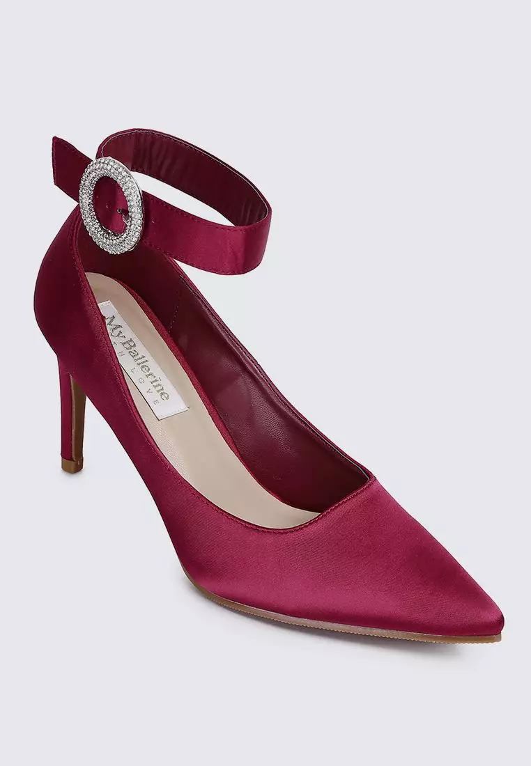 Buy My Ballerine My Ballerine Lyla Comfy Pumps In Maroon 2024