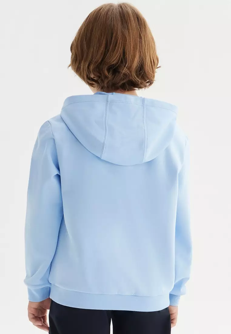 Fila baby blue best sale hoodie