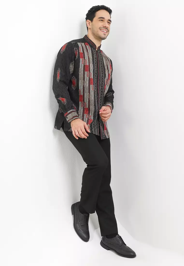 Kemeja Koko Batik Geometris 2