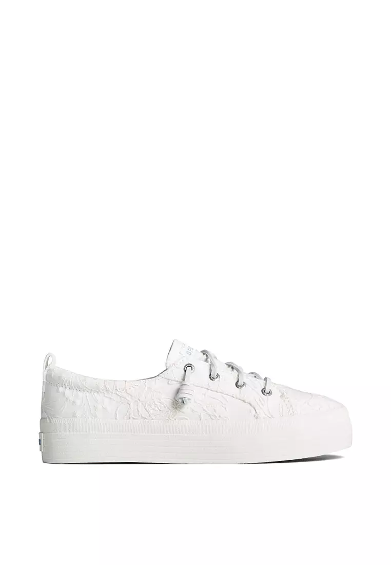 Sperry satin lace on sale sneaker