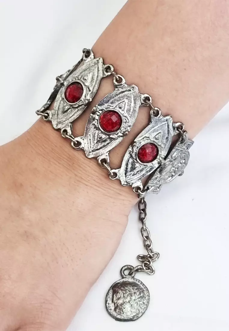 Zamak Klasik Bracelet Gelang Wanita Silver