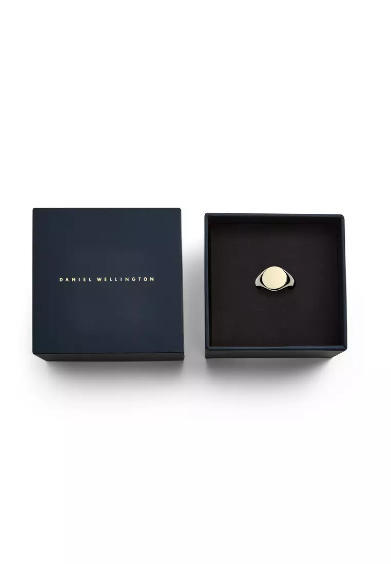 Classic Signet Ring Gold - Unisex Ring for women and men stainless steel Ring DW Official Authentic Original