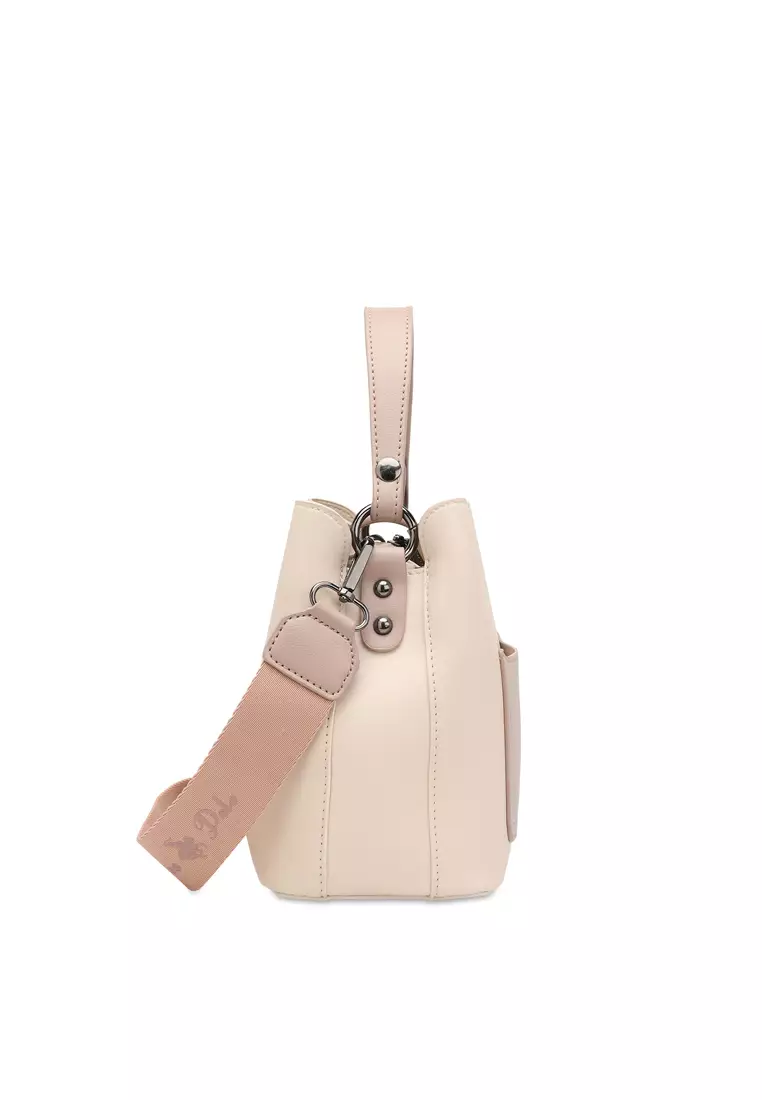 Women's Top Handle Bag / Sling Bag / Crossbody Bag - Beige