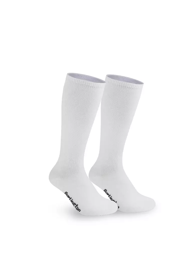 Ladie's Cotton Thin Casual Knee High Socks 3 pairs in a pack BLHKG2