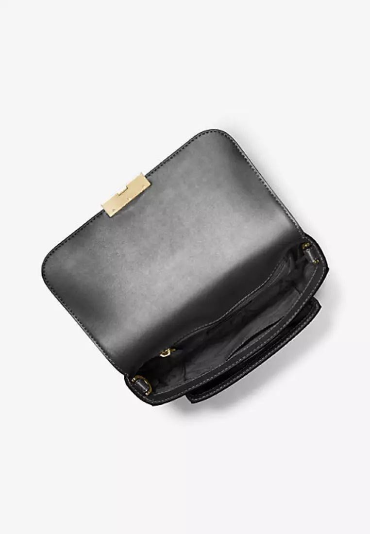 Mk sloan editor leather shoulder bag deals
