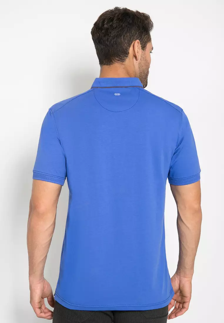 LGS - Kaos Polo Pria - Motif Polos - Biru - JTS.325.M2816F.01.C
