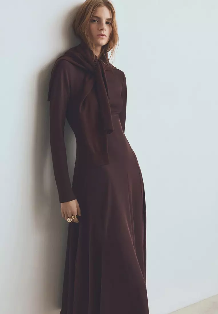 A-Line Dress With Godets