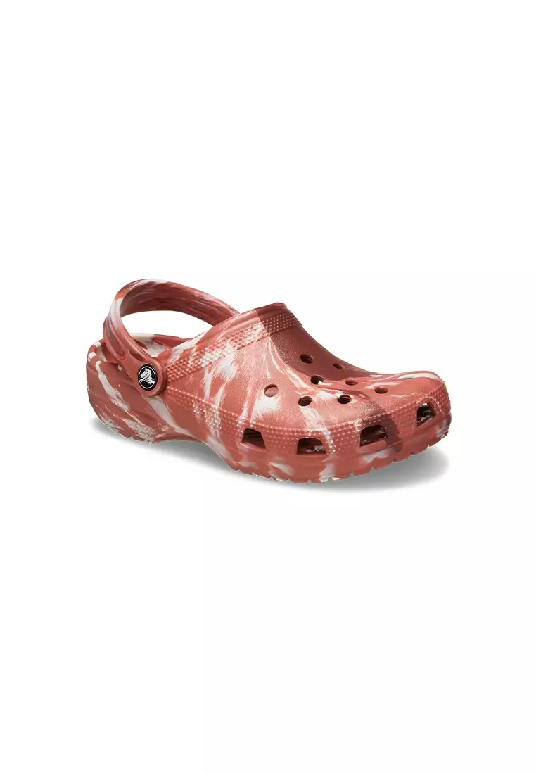 Discount on Crocs  shoes - SKU: Classic Marbled Clog In Dark Clay Multi