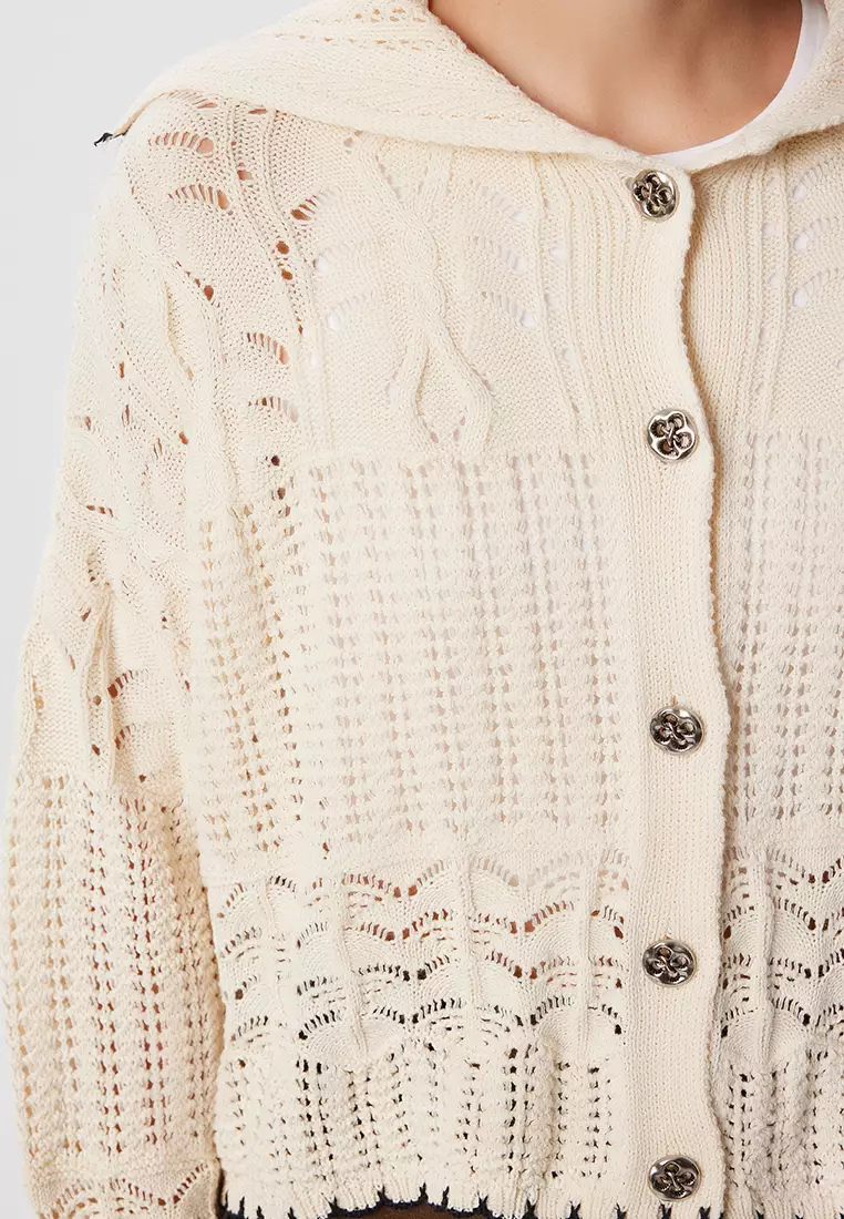 Openwork Knit Cardigan