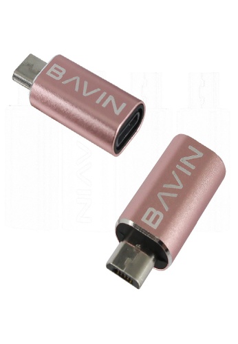 BAVIN pink BAVIN U-A-IM Adapter Reader Universal OTG Adapter for iPhone to Micro USB A6B92ES553D38FGS_1