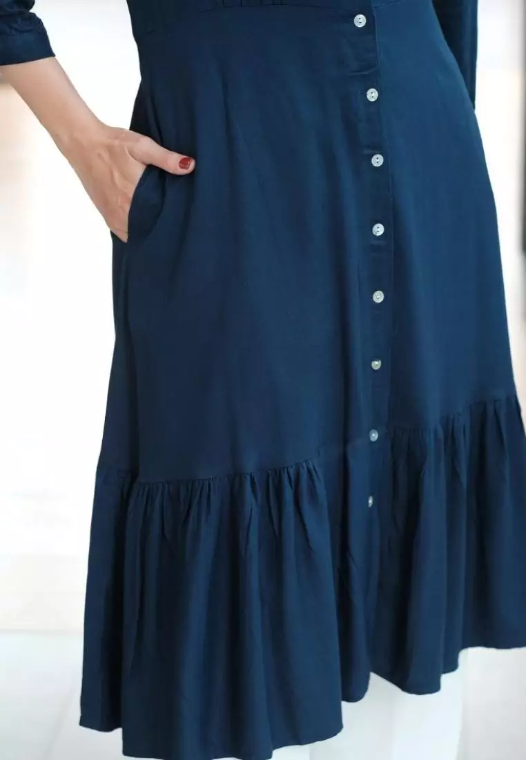 Maia Tunik (Lengan Panjang Wanita) Navy