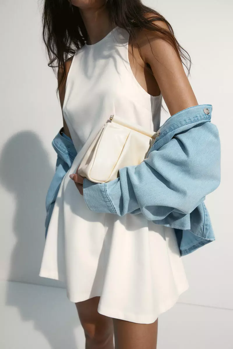 Flared-skirt dress