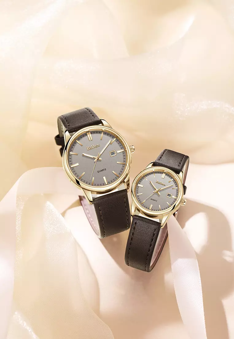 Jam Tangan Couple Original Kalender Anti Air Mode Santai Kuarsa Jam Tangan Pria Wanita