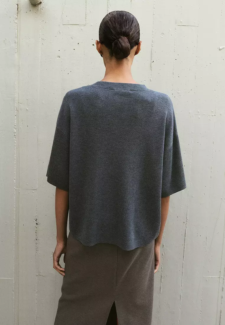 Oversize Short Sleeve Sweater