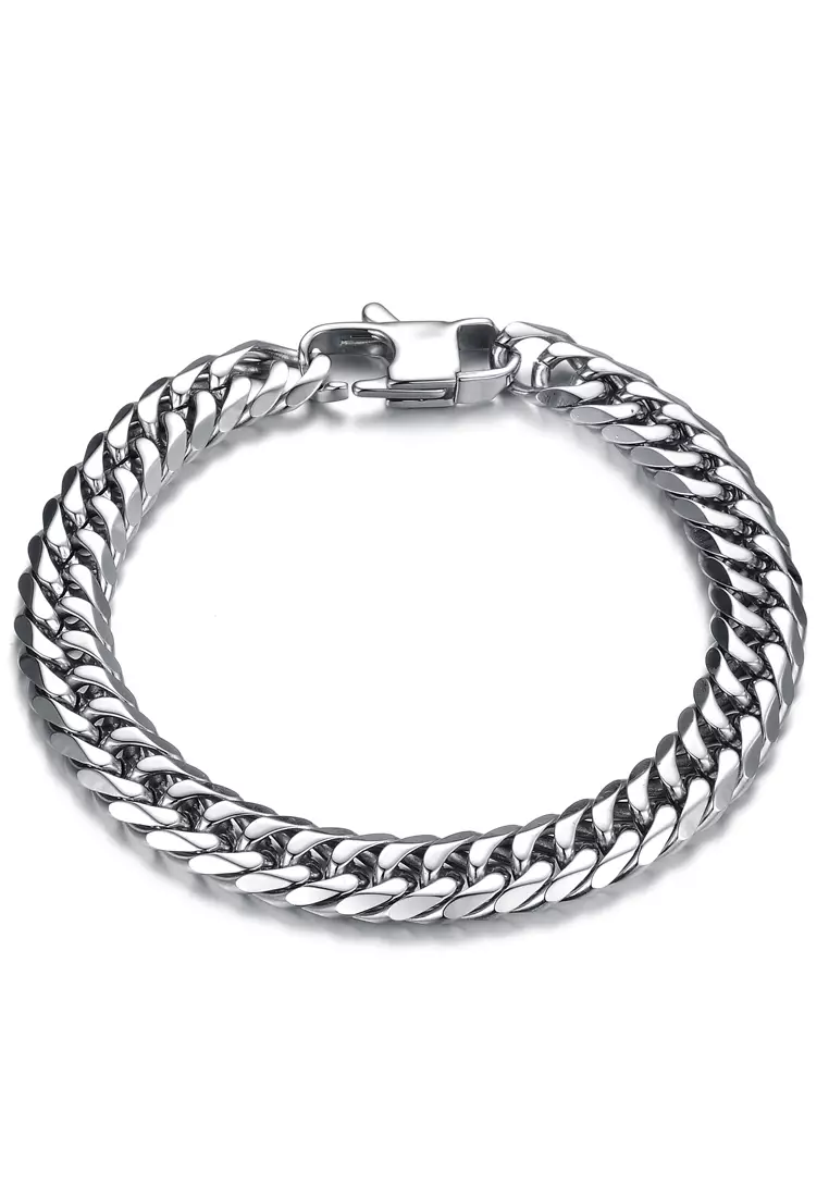 Mens bracelets clearance silver