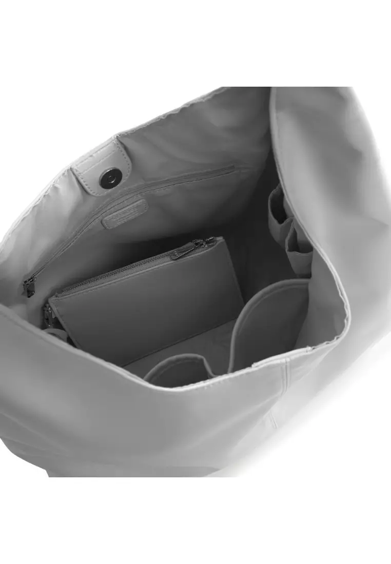 Downtown Hobo Sustainable Vegan Leather Shoulder Bag with Card Holder