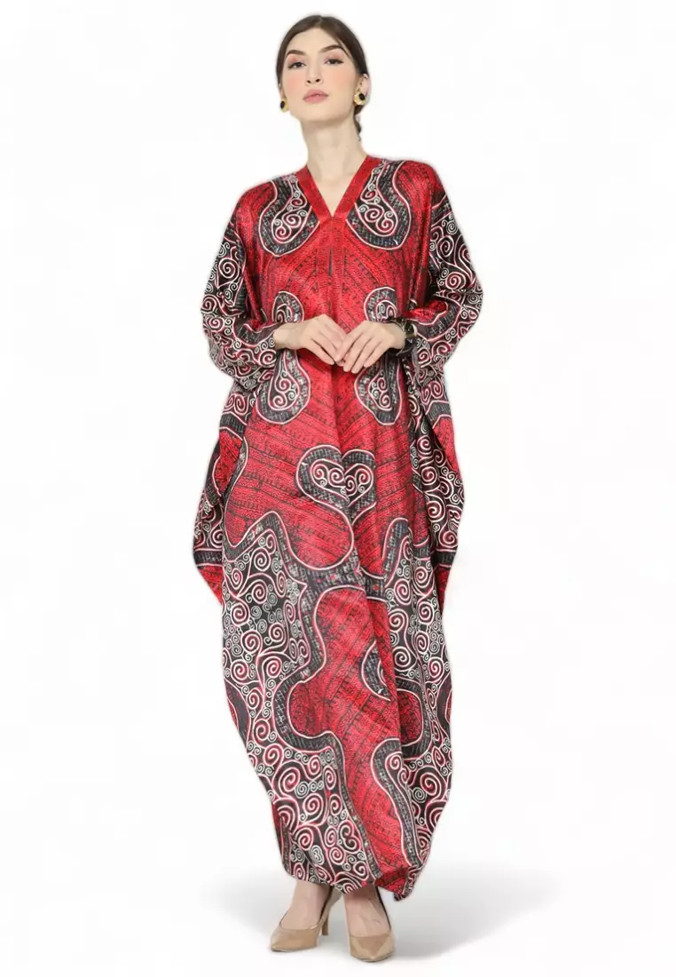 Kanzi Long Sleeve Batik Kaftan