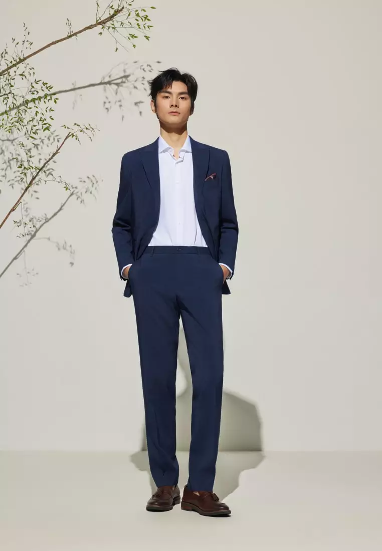 G2000 Cool Touch Multy-Way Stretch Smart Fit Check Suit Pants