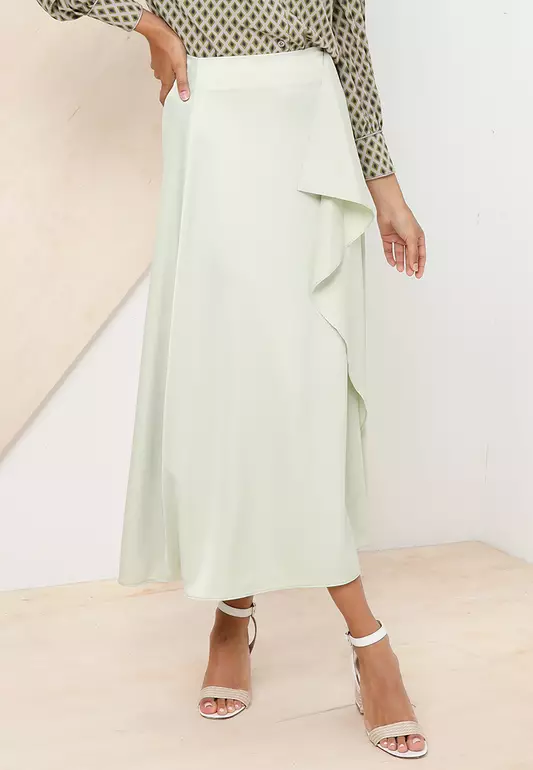 Drape A-Line Skirt