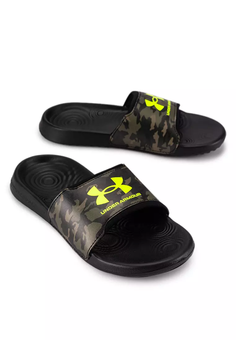 Discount on Under Armour  shoes - SKU: Boys Ignite Select Camo Slides