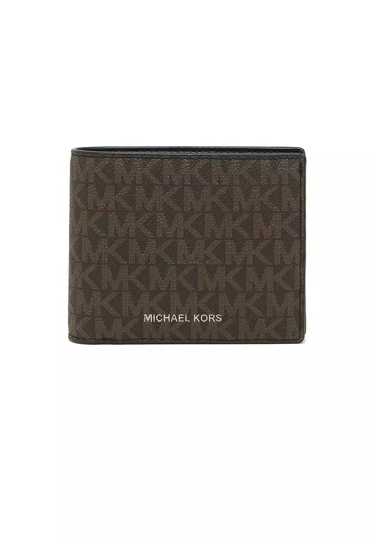 MICHAEL KORS MENS Logo Card Case with Bill Clip