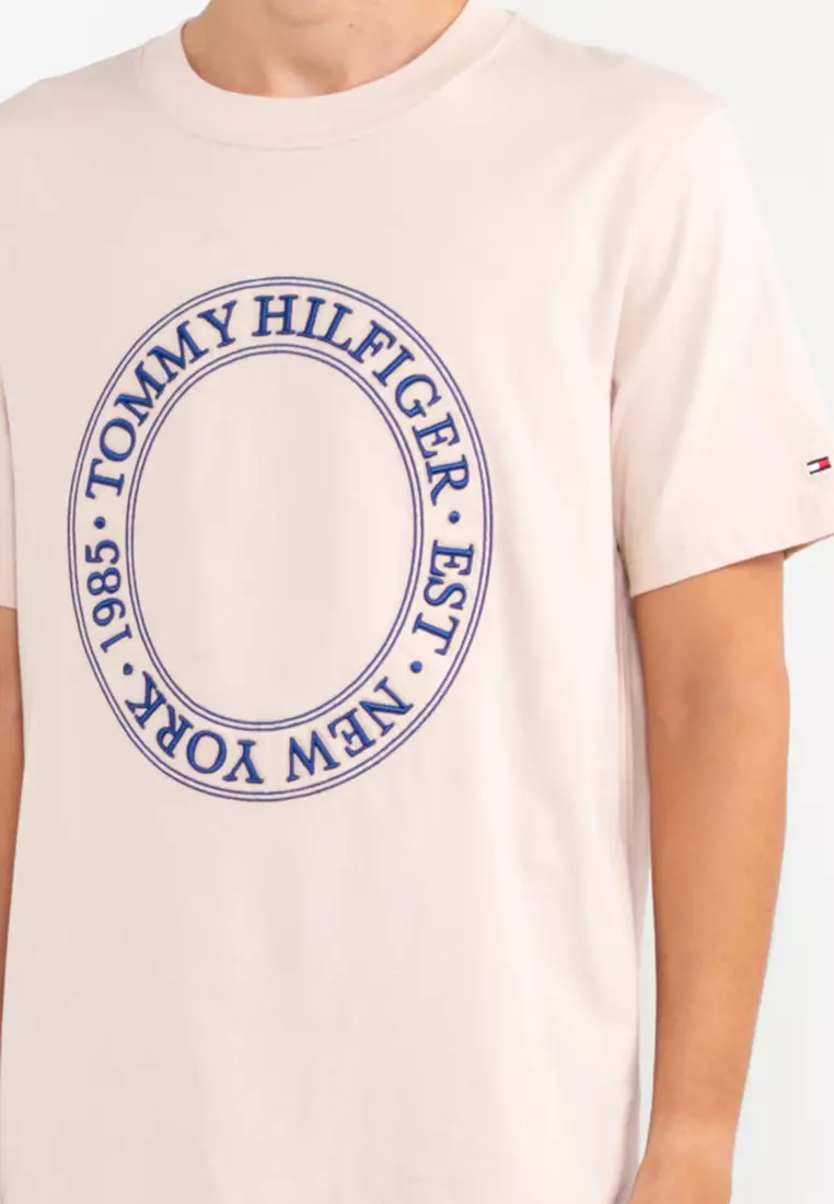 Buy Tommy Hilfiger Logo Embroidery T-Shirt Tommy Hilfiger
