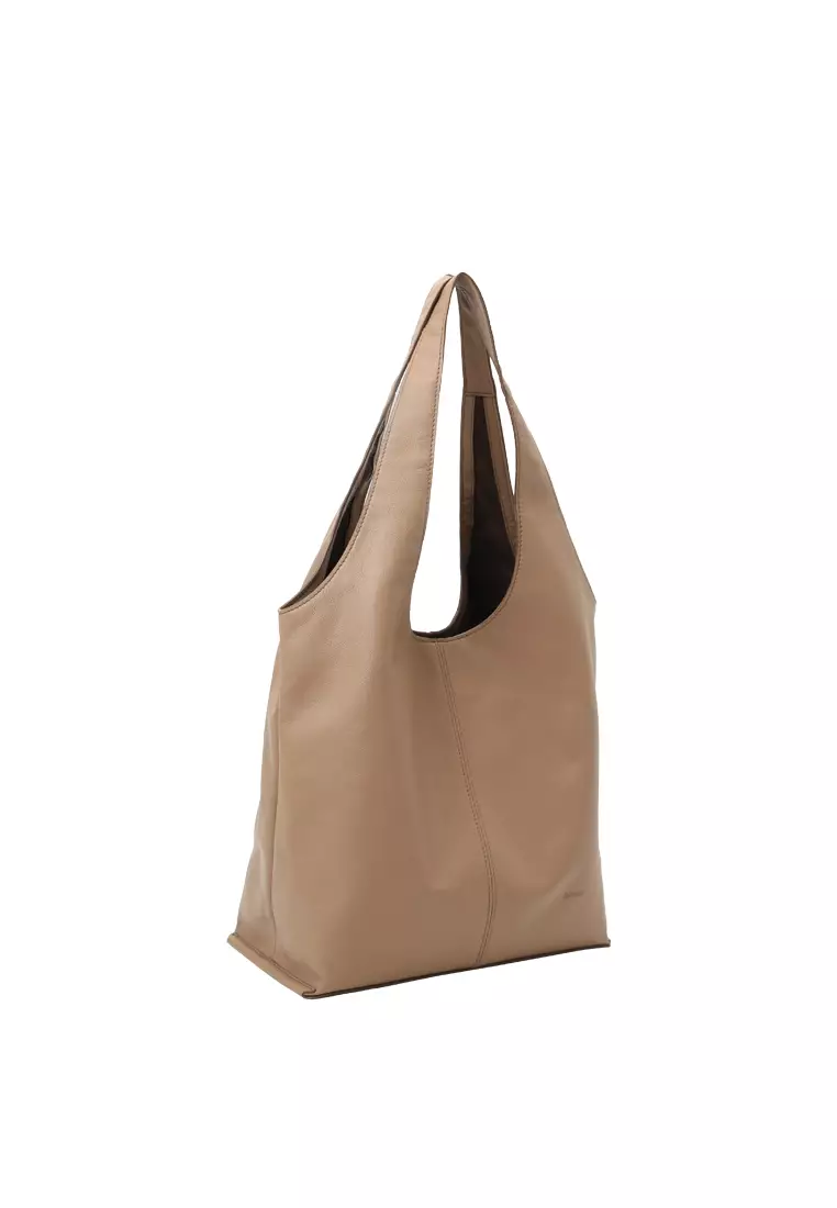 LATTICE 籃子手提袋 - 奶糖色